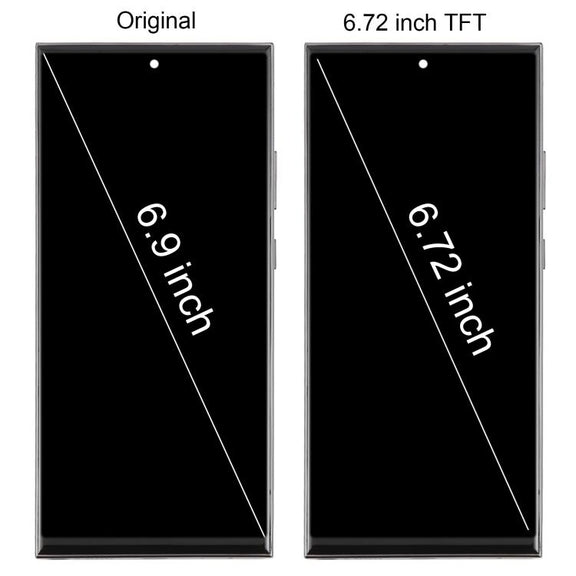 For Samsung Galaxy Note20 Ultra SM-N986B 6.72 inch TFT LCD Screen Digitizer Full Assembly with Frame, Not Supporting Fingerprint Identification (Gold)