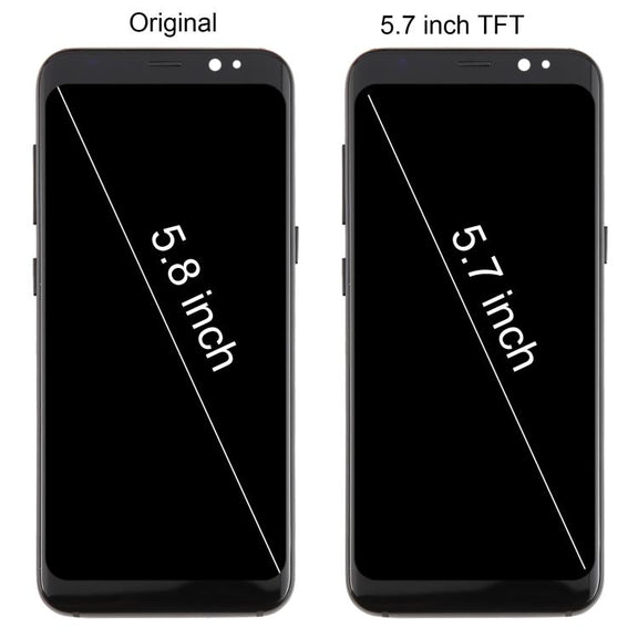 For Samsung Galaxy S8 SM-G950F 5.7 inch TFT LCD Screen Digitizer Full Assembly with Frame (Purple)