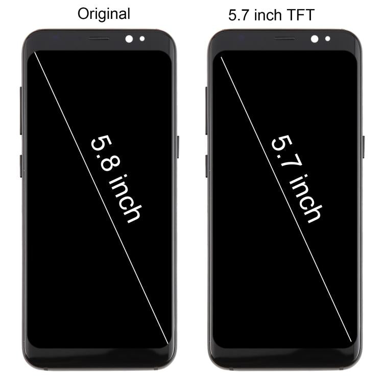 For Samsung Galaxy S8 SM-G950F 5.7 inch TFT LCD Screen Digitizer Full Assembly with Frame (Purple)