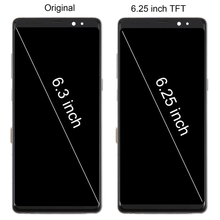 For Samsung Galaxy Note 8 SM-N950F 6.25 inch TFT LCD Screen Digitizer Full Assembly with Frame (Blue)