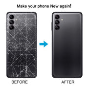 For Samsung Galaxy A04s SM-A047F Back Cover with Camera Lens Cover(Gray)