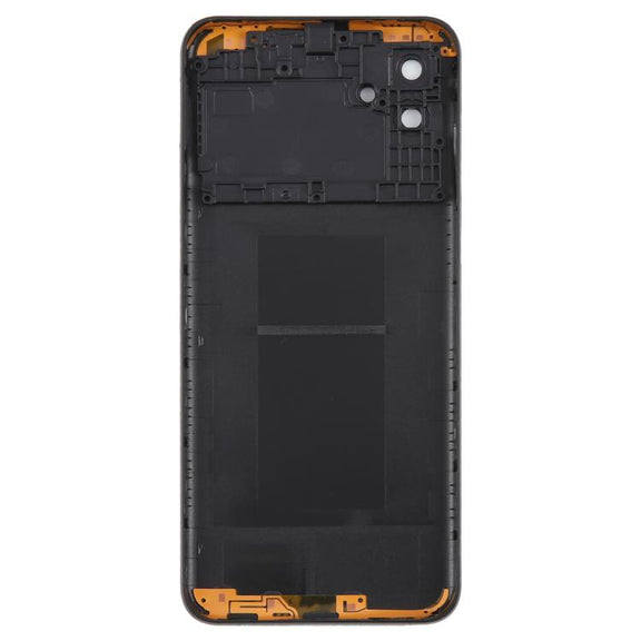 For Samsung Galaxy A04 SM-A045F Back Cover with Camera Lens Cover(Black)