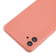 For Samsung Galaxy A04 SM-A045F Back Cover with Camera Lens Cover(Pink)