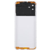 For Samsung Galaxy A04 SM-A045F Back Cover with Camera Lens Cover(White)