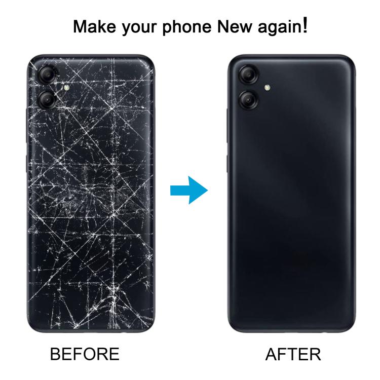 For Samsung Galaxy A04 SM-A045F Back Cover with Camera Lens Cover(Gray)