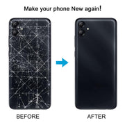 For Samsung Galaxy A04 SM-A045F Back Cover with Camera Lens Cover(Gray)