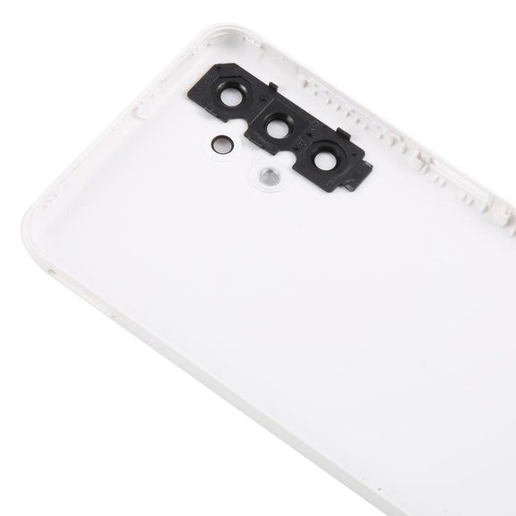 For Samsung Galaxy A13 SM-A135F Back Cover with Camera Lens Cover(White)