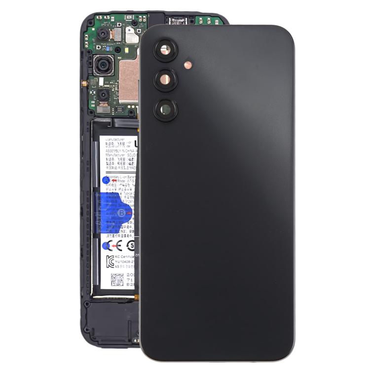 For Samsung Galaxy A14 5G SM-A146B Back Cover with Camera Lens Cover(Black)
