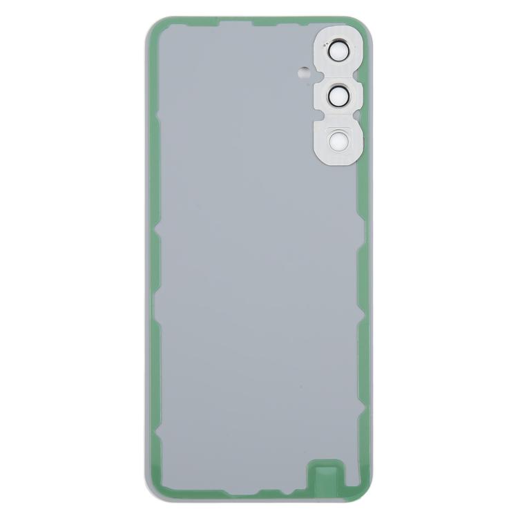 For Samsung Galaxy A34 SM-A346B Back Cover with Camera Lens Cover(Silver)
