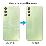 For Samsung Galaxy A24 SM-A245 Back Cover with Camera Lens Cover(Black)