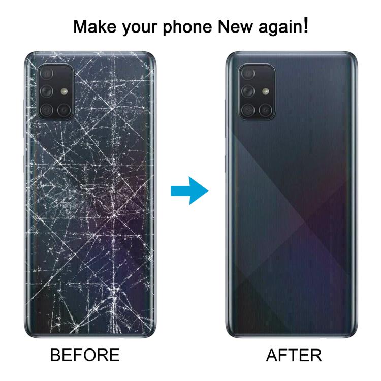 For Samsung Galaxy A71 4G SM-A715F Back Cover(Black)
