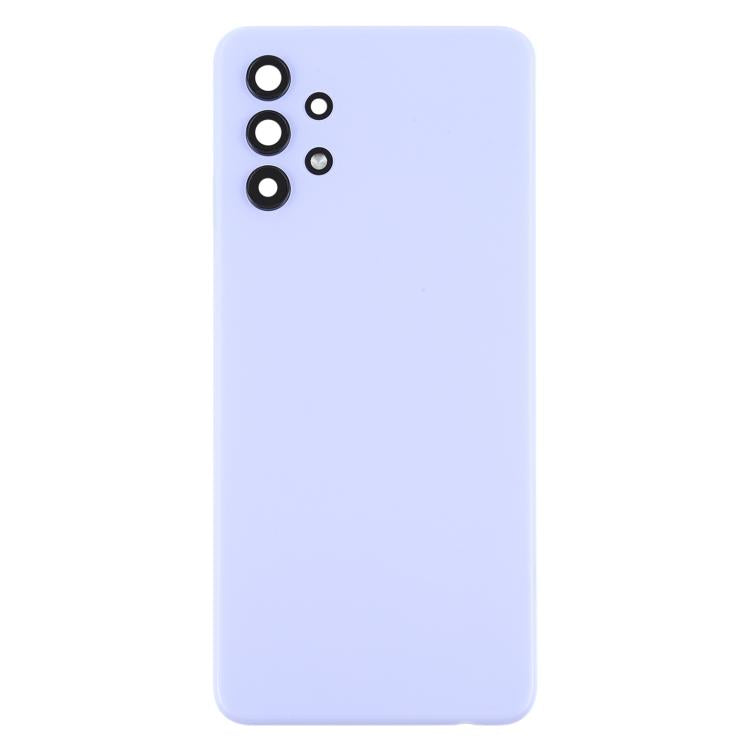 For Samsung Galaxy A32 4G SM-A325F Battery Back Cover with Camera Lens Cover(Purple)