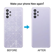 For Samsung Galaxy A32 4G SM-A325F Battery Back Cover with Camera Lens Cover(White)