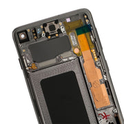Original Super AMOLED LCD Screen for Galaxy S10 4G Digitizer Full Assembly with Frame (Blue)