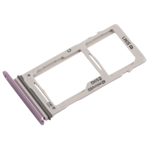 For Galaxy Note9 SIM Card Tray + SIM Card Tray / Micro SD Card Tray (Purple)