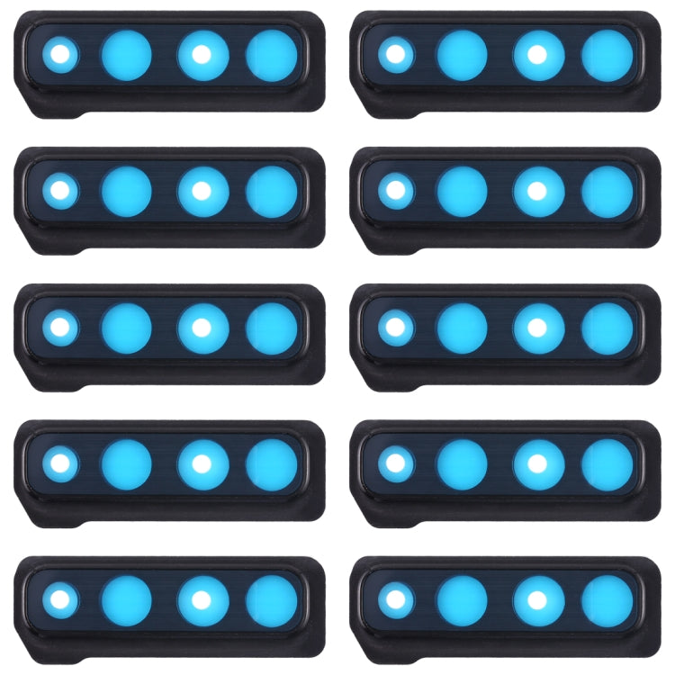 For Galaxy A9 (2018) A920F/DS 10pcs Camera Lens Cover (Black)