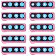 For Galaxy A9 (2018) A920F/DS 10pcs Camera Lens Cover (Pink) - free shipping - PMc TechLife - Order now!
