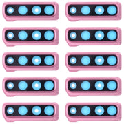 For Galaxy A9 (2018) A920F/DS 10pcs Camera Lens Cover (Pink)