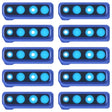 For Galaxy A9 (2018) A920F/DS 10pcs Camera Lens Cover (Blue) - free shipping - PMc TechLife - Order now!