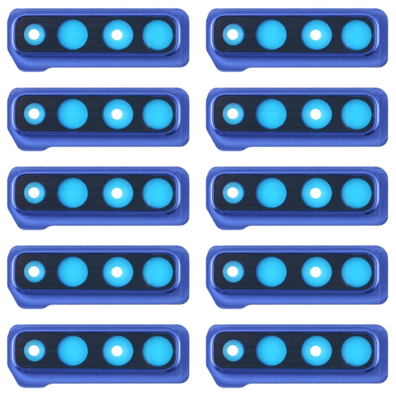 For Galaxy A9 (2018) A920F/DS 10pcs Camera Lens Cover (Blue)