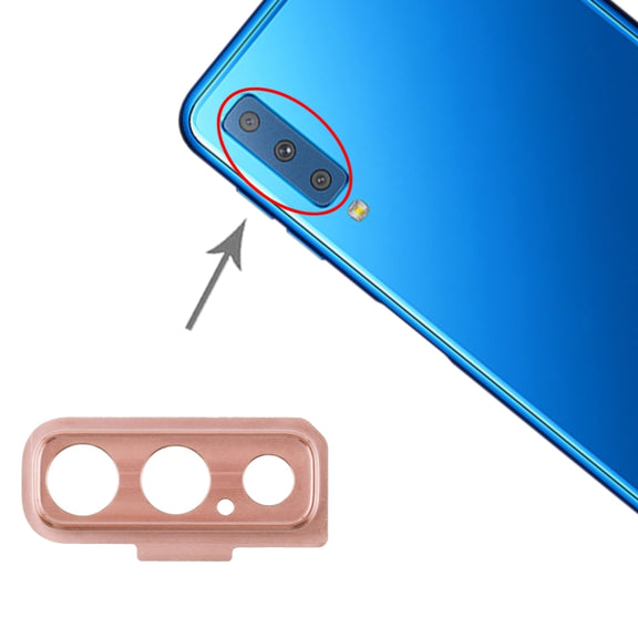 For Galaxy A7 (2018) A750F/DS 10pcs Camera Lens Cover (Pink)