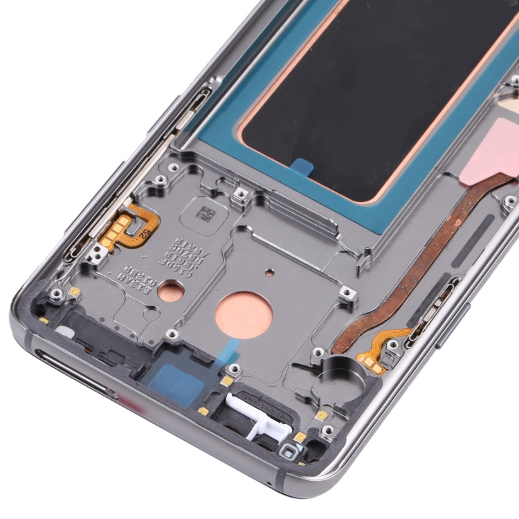 Original Super AMOLED LCD Screen for Galaxy S9 / G960F / DS / G960U / G960W / G9600 Digitizer Full Assembly with Frame (Grey)