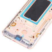 Original Super AMOLED LCD Screen for Galaxy S9 / G960F / DS / G960U / G960W / G9600 Digitizer Full Assembly with Frame (Gold)