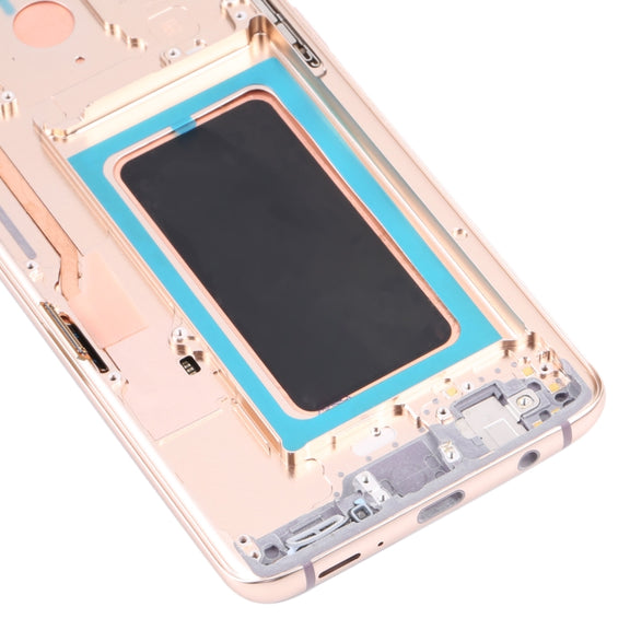 Original Super AMOLED LCD Screen for Galaxy S9 / G960F / DS / G960U / G960W / G9600 Digitizer Full Assembly with Frame (Gold)