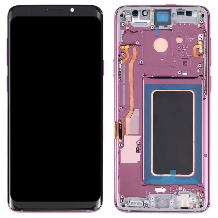 Super AMOLED LCD Screen for Galaxy S9+ / G965F / G965F / DS / G965U / G965W / G9650 Digitizer Full Assembly with Frame (Purple)