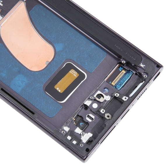 For Samsung Galaxy S23 Ultra SM-S918U US Edition Original LCD Screen Digitizer Full Assembly with Frame (Black)