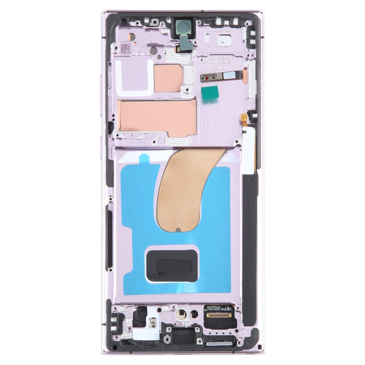 For Samsung Galaxy S23 Ultra SM-S918U US Edition Original LCD Screen Digitizer Full Assembly with Frame (Purple)