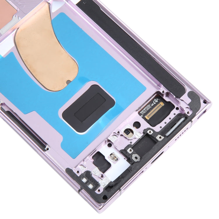 For Samsung Galaxy S23 Ultra SM-S918U US Edition Original LCD Screen Digitizer Full Assembly with Frame (Purple)