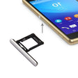 Micro SD / SIM Card Tray + Card Slot Port Dust Plug for Sony Xperia XZ Premium (Dual SIM Version)(Silver) - Card Tray by PMC TechLife | Online Shopping South Africa | PMC TechLife | Buy Now Pay Later Mobicred