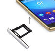 Micro SD Card Tray + Card Slot Port Dust Plug for Sony Xperia XZ Premium (Single SIM Version)(Silver) - Card Tray by PMc TechLife | Online Shopping South Africa | PMc TechLife | Buy Now Pay Later Mobicred