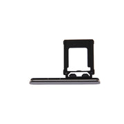 Micro SD Card Tray + Card Slot Port Dust Plug for Sony Xperia XZ Premium (Single SIM Version)(Silver)