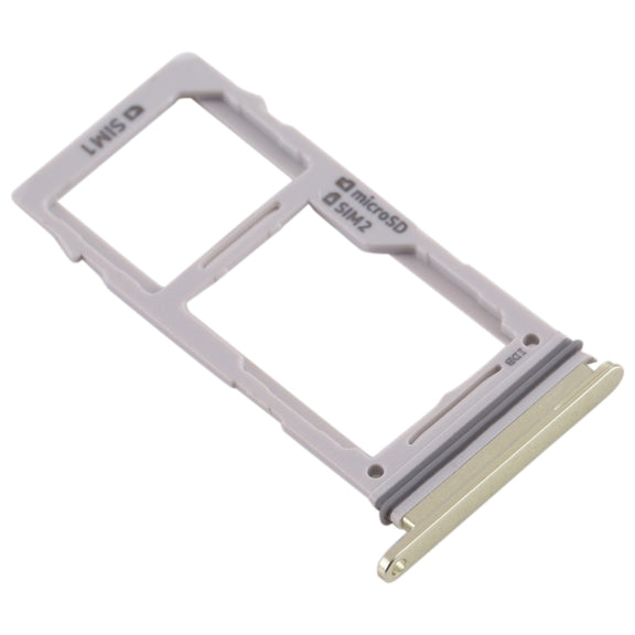 For Galaxy S10+ / S10 / S10e SIM Card Tray + SIM Card Tray / Micro SD Card Tray(Gold)