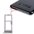 For Galaxy S10+ / S10 / S10e SIM Card Tray + SIM Card Tray / Micro SD Card Tray (White) - free shipping - PMc TechLife - Order now!