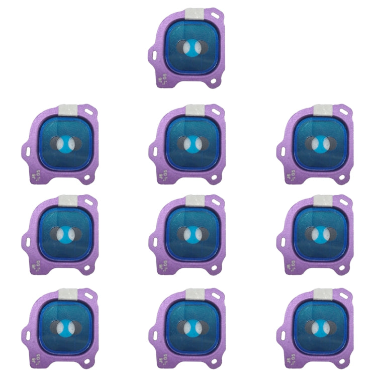 For Galaxy J6 (2018) 10pcs Camera Lens Cover (Purple)