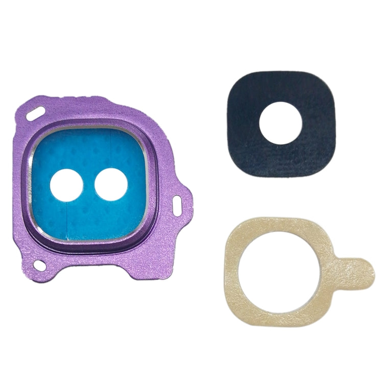 For Galaxy J6 (2018) 10pcs Camera Lens Cover (Purple)