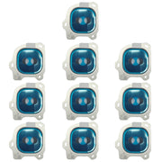 For Galaxy J6 (2018) 10pcs Camera Lens Cover (Silver)