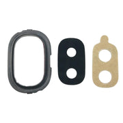 For Galaxy J4, J400F/DS, J400G/DS 10pcs Back Camera Bezel with Lens Cover & Adhesive (Black)