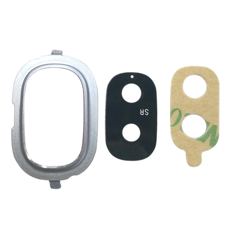 For Galaxy J4, J400F/DS, J400G/DS 10pcs Back Camera Bezel with Lens Cover & Adhesive (Blue)
