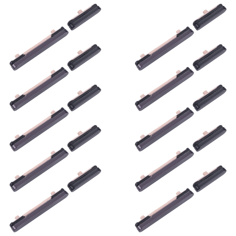 For Samsung Galaxy S24 SM-S921B 10pcs Original Power Button and Volume Control Button (Black)