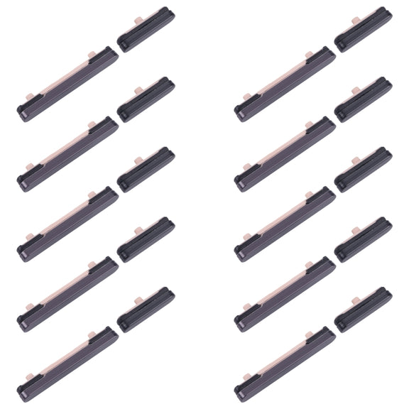 For Samsung Galaxy S24 SM-S921B 10pcs Original Power Button and Volume Control Button (Black)