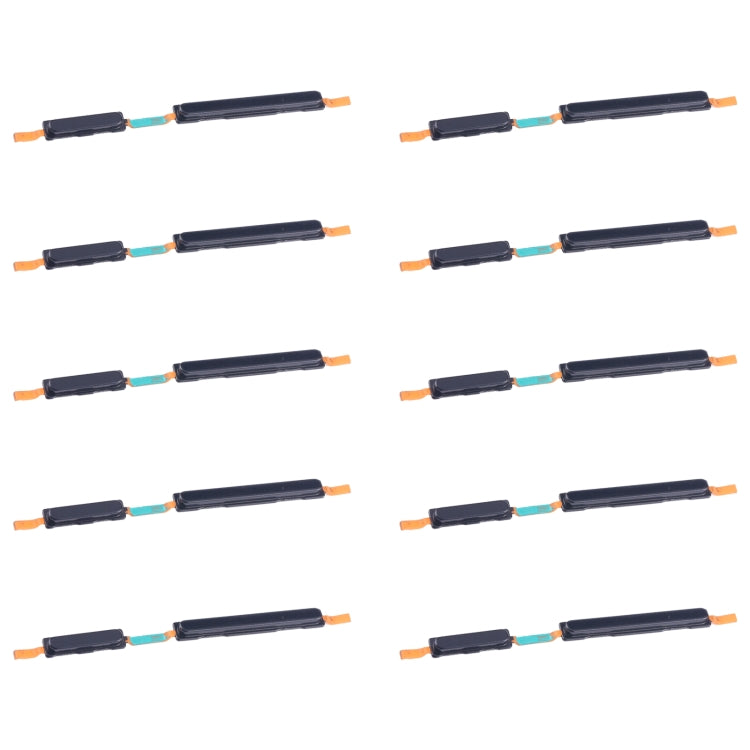 For Samsung Galaxy A05 SM-A055F 10pcs Original Power Button and Volume Control Button (Black)
