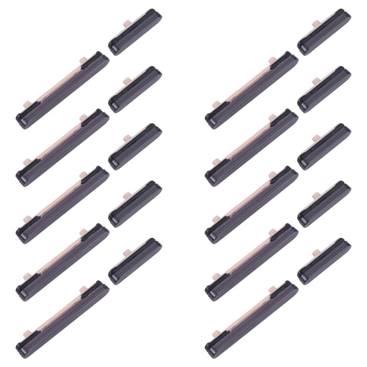 For Samsung Galaxy S24+ SM-S926B 10pcs Original Power Button and Volume Control Button (Black)