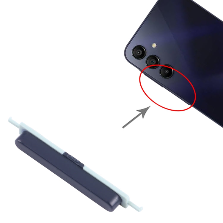 For Samsung Galaxy A15 4G SM-A155F 10pcs Original Power Button and Volume Control Button (Black)