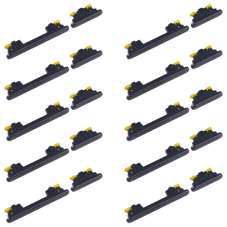 For Samsung Galaxy A54 SM-A546B 10pcs Original Power Button and Volume Control Button (Black)