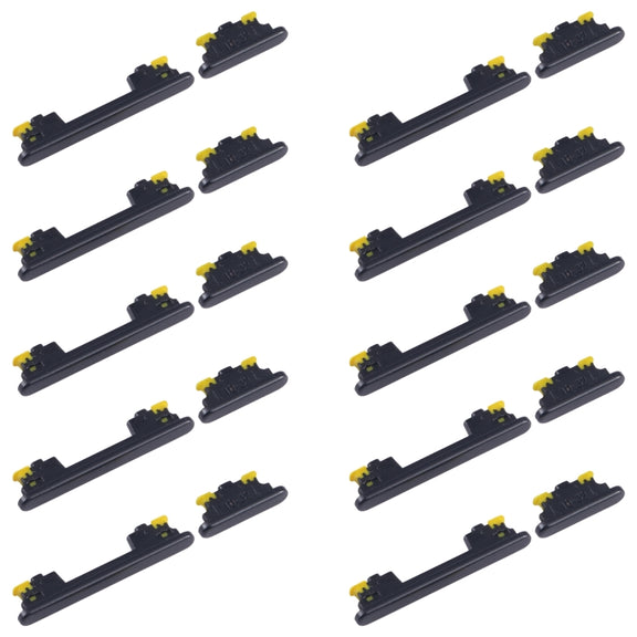 For Samsung Galaxy A54 SM-A546B 10pcs Original Power Button and Volume Control Button (Black)