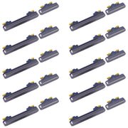 For Samsung Galaxy S23 FE SM-S711B 10pcs Original Power Button and Volume Control Button (Black)